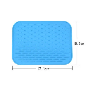 Best choice silicone Can be customized heat resistant drying mat dish pad food grade silicone mat heat silicone drying mat