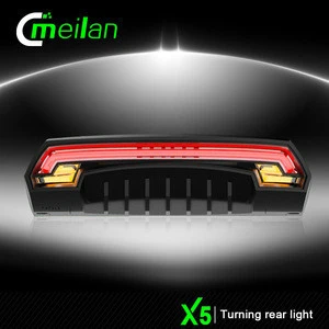 Best electric bikes mountain bike Meilan X5 Signal light Turning back lights led