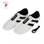 Best Quality PU Leather Training Boxing Boots Taekwondo Shoes Custom Lightwhite Boxing Shoes