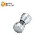 BH-03 Aluminum/brass/SS304 solid  inside Mirror bathroom glass door knobs