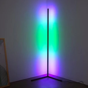 Biumart Blind Drop Shipping Colorful Floor Lamp Nordic Standing Decoration RGB LED Corner Floor Lamp with Remote Controller