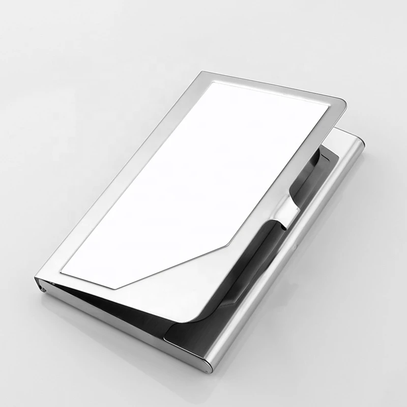 Blank DIY Custom Sublimation Stainless Steel Business Card Holder Wholesale