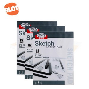 BLOT BRAP80008 Wholesale Custom Acid Free White Sketch Paper Pad, Blank Sketchbook For Drawing