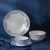 Import Bone china dinnerware set Blue or Gold rim ceramic dishes plate set from China