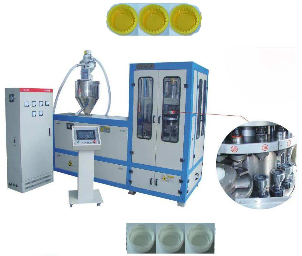Bottle Cap Making Machine 24 Cavity Automatic Plastic Injection Blow Molding Free Spare Parts Horizontal 2 Years Thermosetting