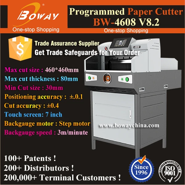 Boway 460mm 18inch Electric Programmable Paper Cutting Machine with Touchscreen