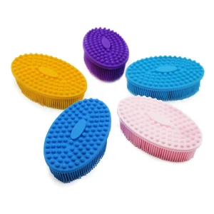 BPA Free Soft Silicone Body Brush Massage Scrub Bath Brush For Baby Shower Washing