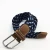 Import Braided Elastic Woven belt With Shinny Silver Buckle For Man from China