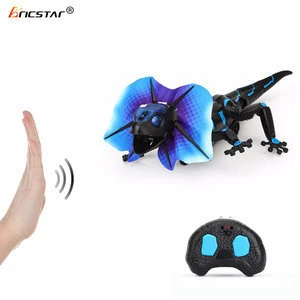 Bricstar super real simulation Infrared control lizard animal model toy, 4 modes electric animal toys for kids