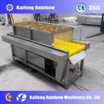 brushing rolling washer potato washer and peeler / carrot cleaning machine