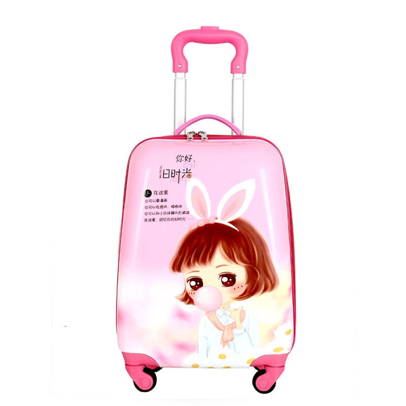 Bulk Wholesale Guangzhou Kids Travel Suitcase Box High Quality Cartoon Print Scooter Suitcase Kids Fashion Kids Luggage