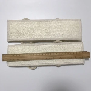 C016 8*70cm bleached loofah bath sponge scrubber for exfoliating