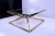 Import C16 Living room centre table glass top gold center coffee  table design from China