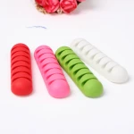 Cable Holder Silicone Cable Organizer USB Winder Desktop Tidy Management Clips Holder For Mouse Keyboard Earphone Headset 962