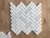 Import Calacatta Gold Marble Herringbone Mosaic Kitchen Wall Tile from China