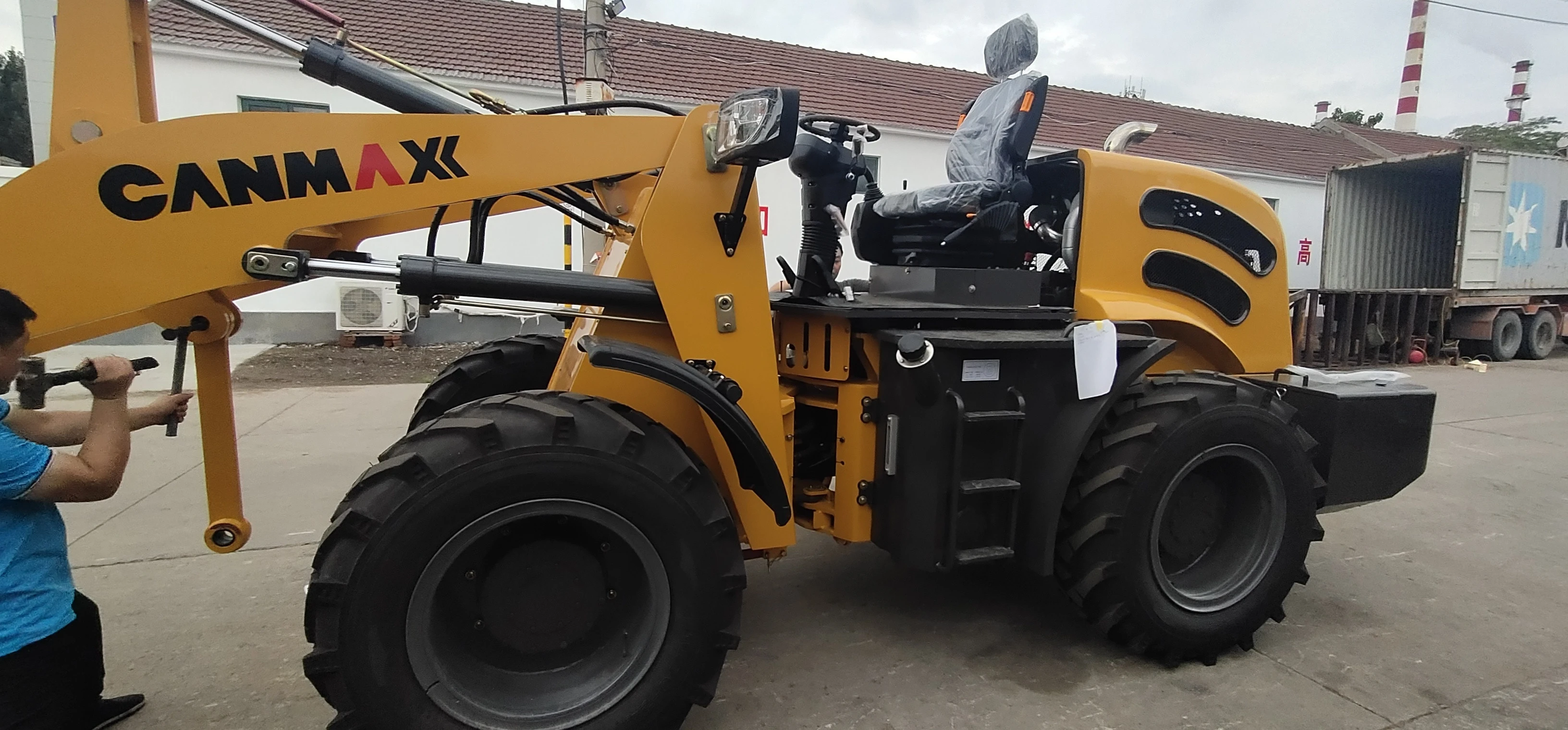 CANMAX CM809T telescopic machine wheel mini loader forklift boom loader made in China used prices for sale