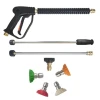 Car Cleaning Pressure Washer Gun High Pressure Car Washing Lance Power Pressure Water Sprayer With Extension Wands And Nozzle