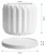 Import Ceramic Plant Flower Pots Planters - 4.4 Inch Medium Midcentury Planter with Drain Hole, Saucer Deco Indoor - Pure White from China