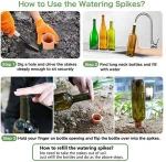 ceramic terracotta self vacation plant waterer watering spikes