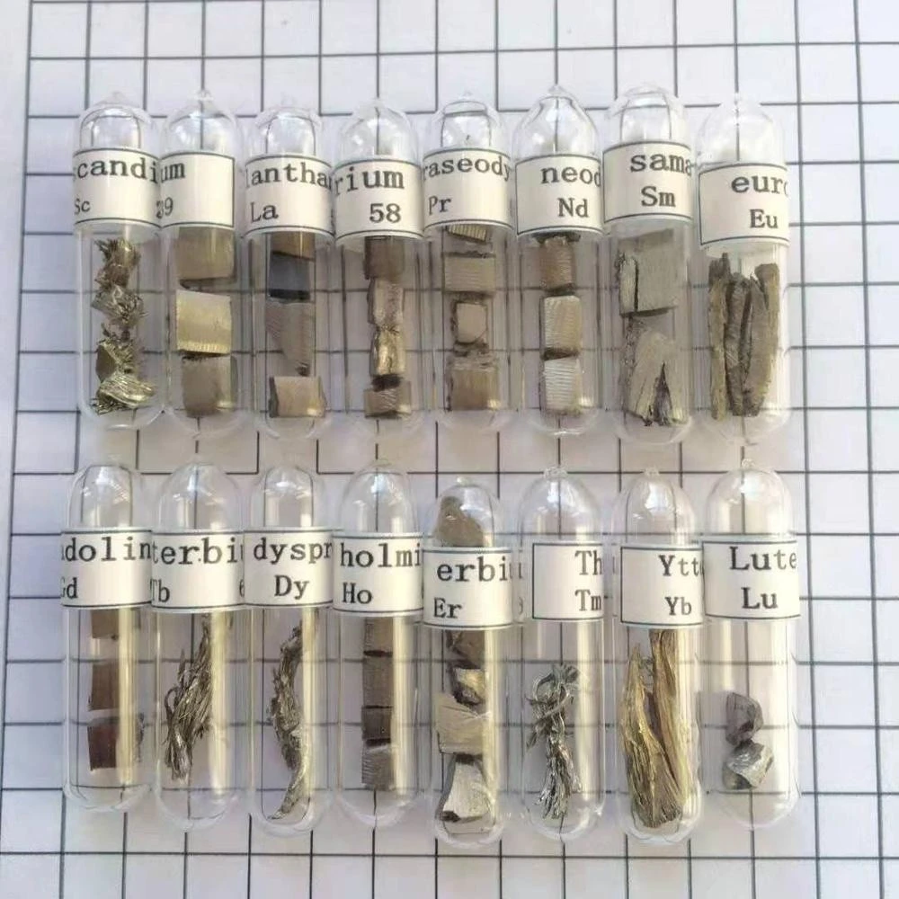 Cerium Rare Earth 99.9% Ce Element  in sealed vial 5 gram