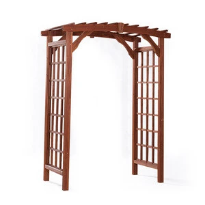 Charming Appearance Design Arbor Garden Pergola Wooden Arch Bridge