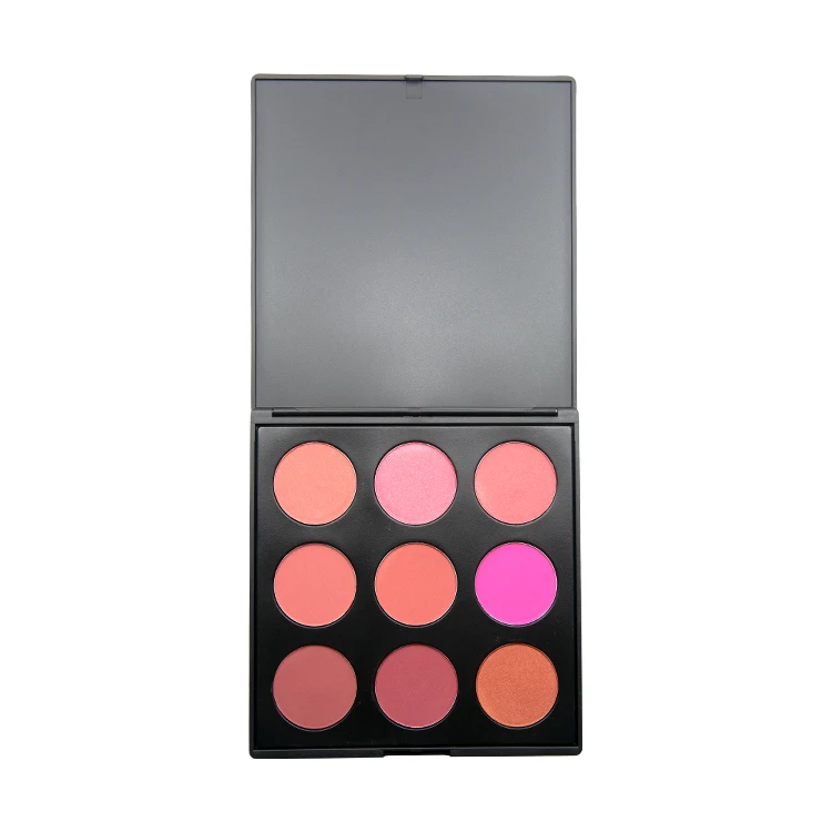 Charms Face Makeup 9 Color High Pigmented Customize Private Label Blush Palette