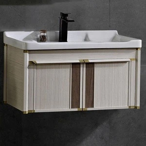 Cheap new Chinese modern wash basin   good furniture luxury dental low price aluminum with sink set wash corner bathroom cabinet