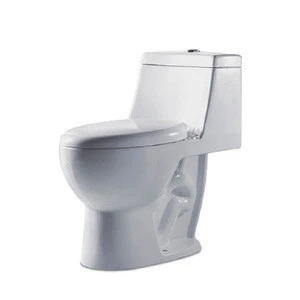 Cheap Siphonic Ceramic One Piece Toilet S-trap With Sink WC Toilet