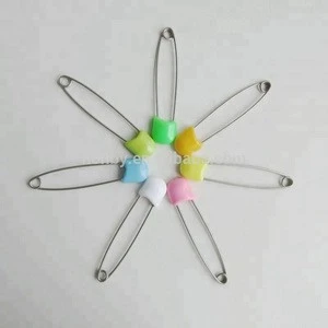 China factory supply 80mm long plastics head adult diaper safety pins