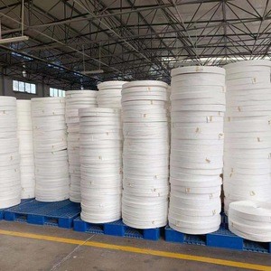 China in all black white 70mm wide custom tubular pp polypropylene woven webbing straps loops slings for bulk big bag fibc