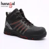 China light weight men safety shoe,black steel toe working safety boots