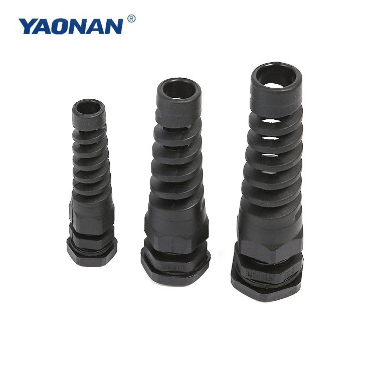 China manufacturer Nylon PA66 spiral cable glands with ISO9001 CE ROHS certification
