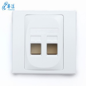 China onsale Network Cable  rj45 faceplate 86 Type 1port 2port 4port wall face plate from YUEDAO