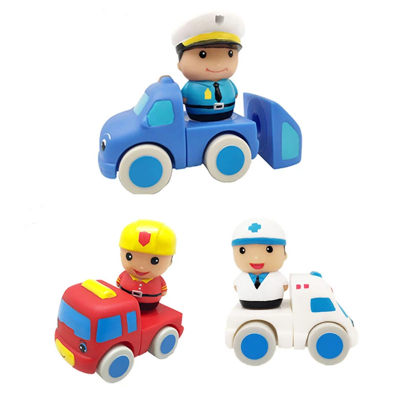 China Wholesale Manufacturer DIY Police Car Toys Set Plastic Vehicle Educational Toys for Kids Boys