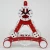 Import Chinese effel tower clock big metal with moving gear table clock for office from China