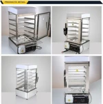 Chinese Electric Food Moisture Steamer Commercial display Dim Sum Steamer