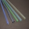 Color Bar Line Borosilicate Pyrex 3.3 Glass Transparent Colored Pipe