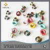 Colored brass eyelets