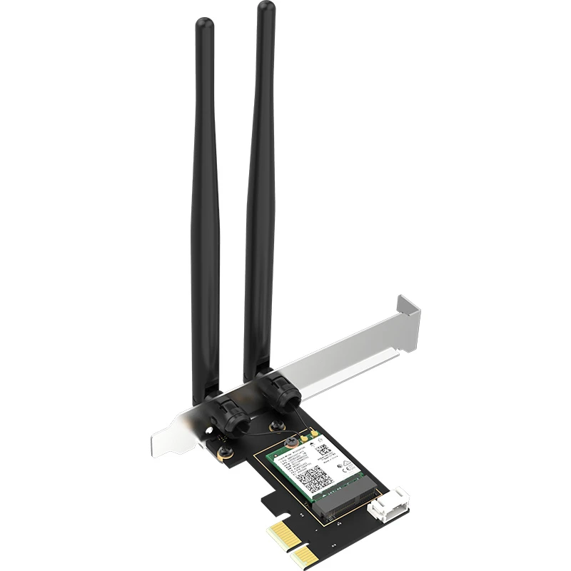 COMFAST CF-AX200 SE OEM WiFi6 3000Mbps AX200 PCI-E Wireless Network Card with BT5.1 with 2 Antennas