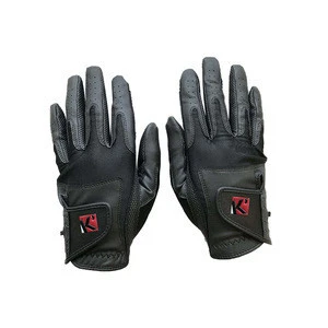 Comfortable and durable horse riding sports leather gloves (Pair)