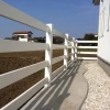 Competitive Price PVC Post and Rail Fence, 4 Rail Vinyl Horse Fence, Plastic PVC Ranch Fence