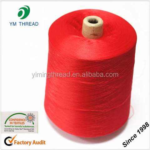 Cone Dyed Ring Spun 100% Polyester Yarn 16/1 20/1 30/1 for Knitting