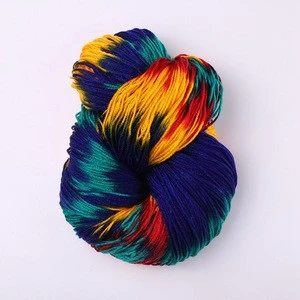 COOMAMUU Wholesale 100% acrylic yarn dyed 4plys handknitting yarn