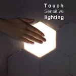 Creative decoration led wall lamp quantum lamp led modular touch sensitive lighting for night light