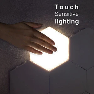 Creative decoration led wall lamp quantum lamp led modular touch sensitive lighting for night light