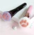 Import Creative Multifunctional Single Cute Pink Black Cat Paw Claw Wood Handle Foundation Makeup  Brush from China