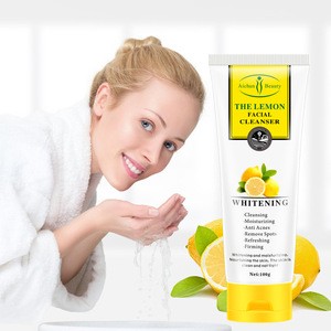 Cross-border Aichun lemon moisturizing facial cleanser nourishes whitening and deep cleansing cream