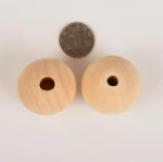 Custom 10mm 20mm 25mm natural necklace wooden beads eco-friendly wood round beads