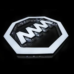 Custom 3d stainless steel led channel letter sign punching holes luminous signs