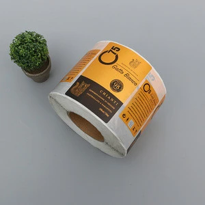 Custom Accept Packaging Aluminium Foil Label Canned/Food/Wine/Fruit Jam Sticker